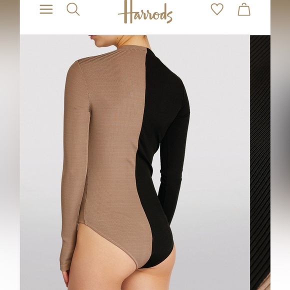 GOLDSIGN Ribbed Two-Tone Bodysuit - Picture 11 of 12